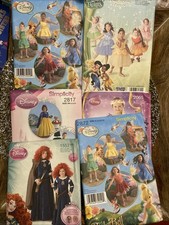Simplicity Disney Princess Sewing Pattern Mixed Lot Girls 3-6 3-8Uncut