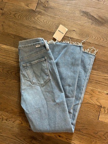 NWT MOTHER SUPERIOR THE TRIPPER FLOOD FRAY JEANS LOOK MA NO HANDS SIZE 25 - Picture 3 of 9