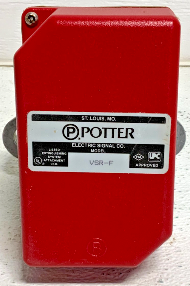 Potter Montior Module New Potter VSR-F Water Flow Monitor Alarm Switch Vane-Type w/Retard ...