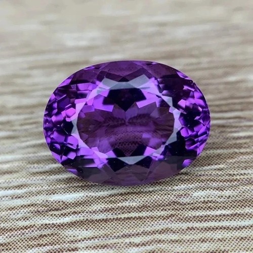 8.92 Ct Natural Unheated Purple Amethyst Oval Cut Certified Gemstone Few Left - Picture 4 of 6