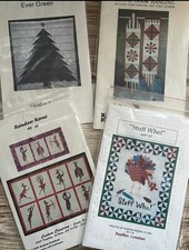 Holiday Quilting Patterns UNCUT/NEW Lot Of 4 Christmas Thanksgiving