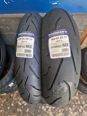 PIRELLI Coppia 120/70 ZR17 58W 160/60 ZR17 69W METZELER SPORTEC M3 DOT24/25