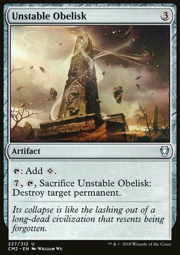 Magic the Gathering MTG Unstable Obelisk (227) Commander Anthology 2018 LP - 第 1/1 張圖片