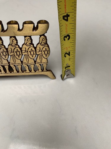 Vintage Hen-Holon Brass Nine Candle Menorah Hanukkah Unique, Small, Quality - Picture 11 of 11