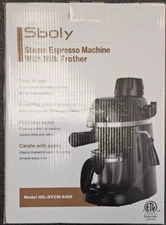 SBOLY SYCM-5409 Steam Espresso Machine with Milk Frother  (Brand new)