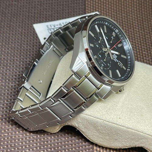 Casio Edifice EFV-610D-1A Chronograph Black Analog Quartz Stainless Steel Watch - Bild 6 von 7