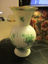 Herend Cinese Bouquet Verde Vaso 8 " Eccellente