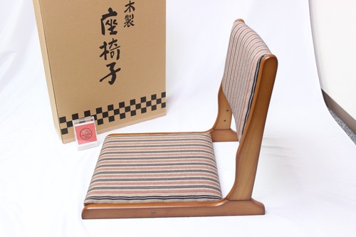 Tatami floor chair Zaisu made in Japan 1 unit W17.3 x D20.6 x H18.1 inc. - Picture 17 of 20