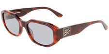 Karl Lagerfeld Women's Tortoise Geometric Sunglasses - KL6073S-240