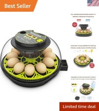 Incubators for Hatching Eggs 12 Egg Incubator with Automatic Egg Turning and ...