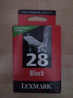 Lexmark 28 black Tintenpatrone 18C1428E, Schwarz für Lexmark X-2500