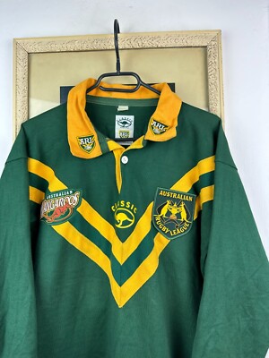 Vintage 1994 ARL Australia Kangaroos Rugby Jersey Rare Long Sleeve