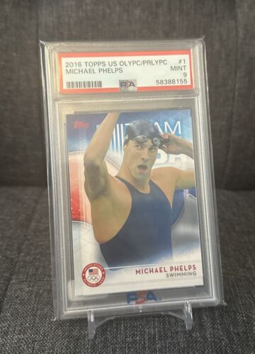 2016 Topps US Olympics Michael Phelps #1 PSA 9 - Picture 1 of 1
