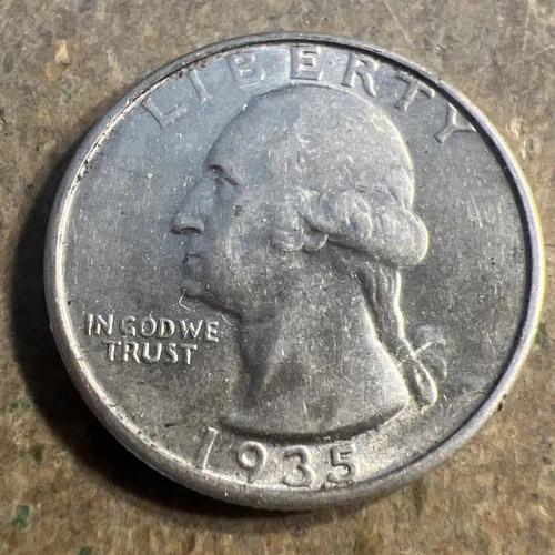 1935 Washington Quarter - AU W-724