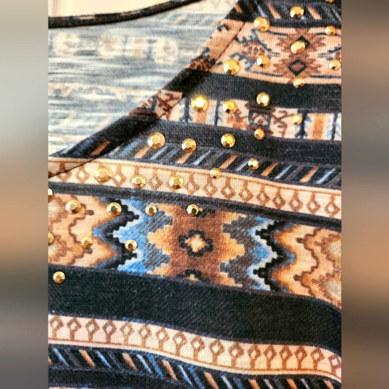 Ruby Rd, 2X, Brown Aztec Print - image 4