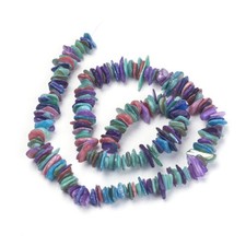190pcs/Strd Shell Beads Strands Chips Dyed Mixed Color Jewelry 6 15mm