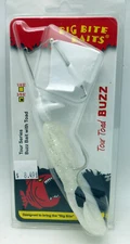 Big Bite Baits Tour Toad Buzz Frog 3/8oz White Blade/Pearl Shiner Toad