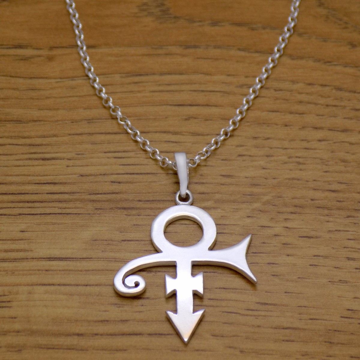 Solid 925 Sterling Silver Prince Symbol Rogers Nelson Music