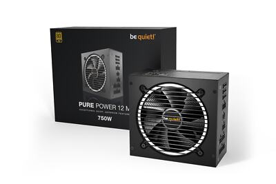 be quiet! Pure Power 12 M 750 Watt Netzteil 80+ Gold ATX 3.1 PCIe5.1 modular