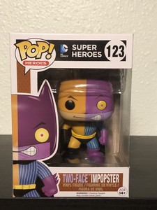 Funko Pop Two-Face Impopster #123 With Soft Pop Protector DC Super Heroes | eBay