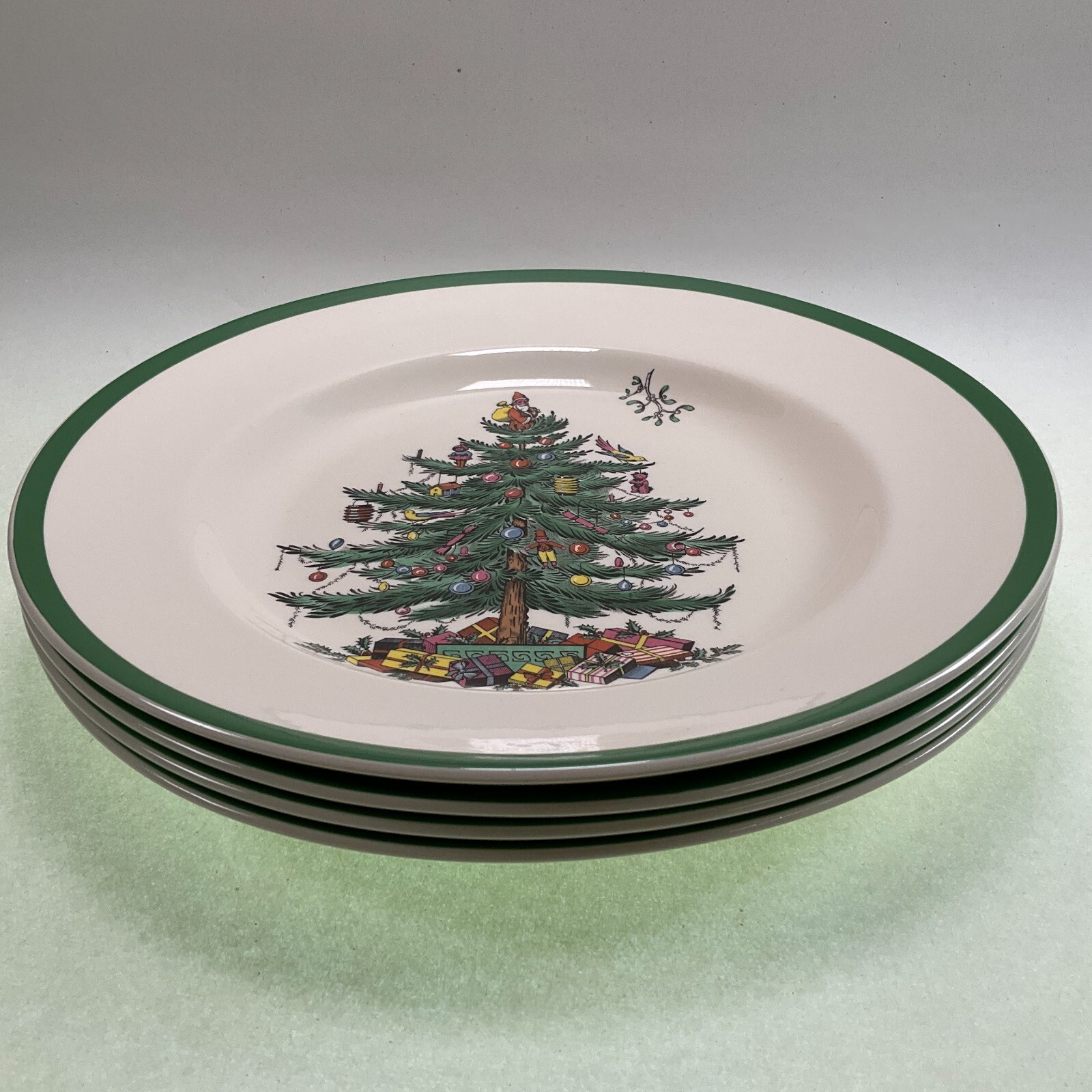 Spode Christmas Tree Dinner Plates Set of 4 eBay