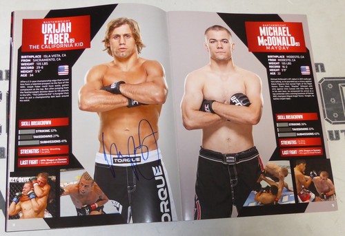 UFC on Fox 9 25x Signed Event Program PSA/DNA w/ Demetrious Johnson Urijah Faber - Picture 3 of 24