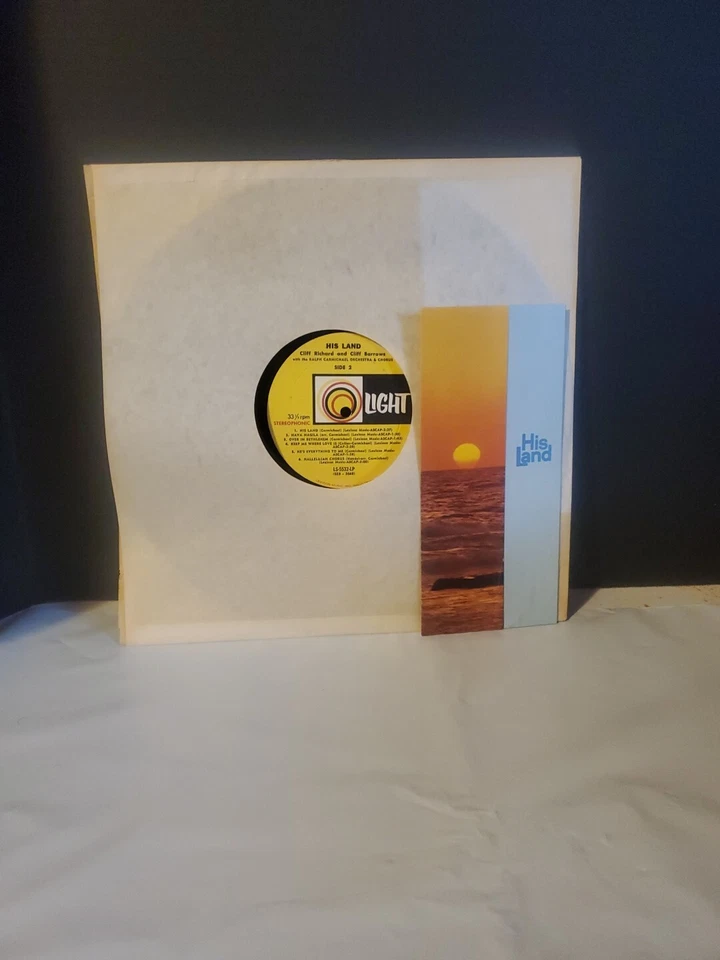 His Land Cliff Richards Cliff Barrows Original Soundtrack LP Record New Sealed - Image 3 of 4