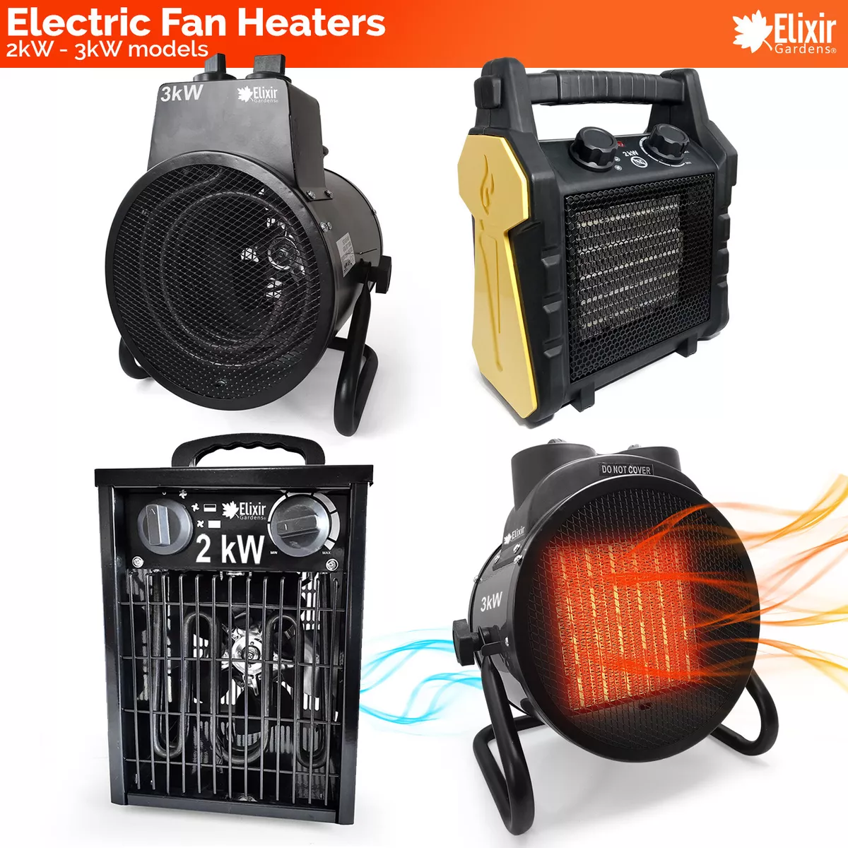 Electric fan 2024 space heaters