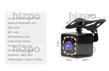 720P HD CVBS Car Rear View Backup Camera Parking Reverse 170° Waterproof Camera