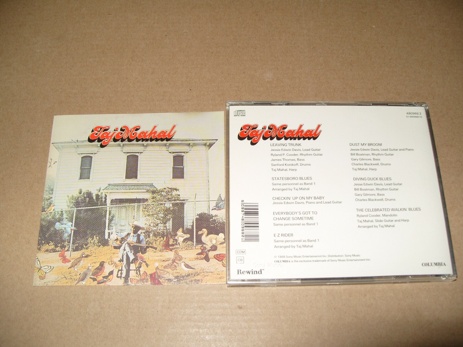 Taj Mahal By Taj Mahal 1995 cd Mint / Inlays Ex+ condition  (C27)