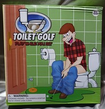 TOILET GOLF- "Play While You Sit" Funny Gag Gift NIOB