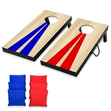 GoSports Classic Wood Design Portable Junior Cornhole Game Boards Set