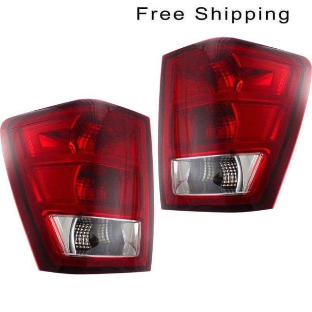 Tail Lamp Lens and Housing Set of 2 Pair LH & RH Side Fits Jeep Grand
