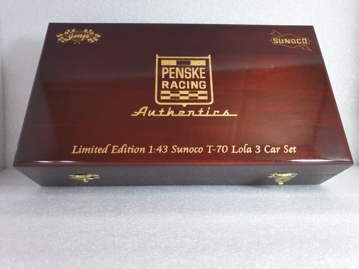 【木箱入り】PENSKE gpm 1/43 Sunoco T70 ロ－ラ3Set 1:43 Gmp Limited Edition Sunoco T-70 Lola 3 Car Set Penske