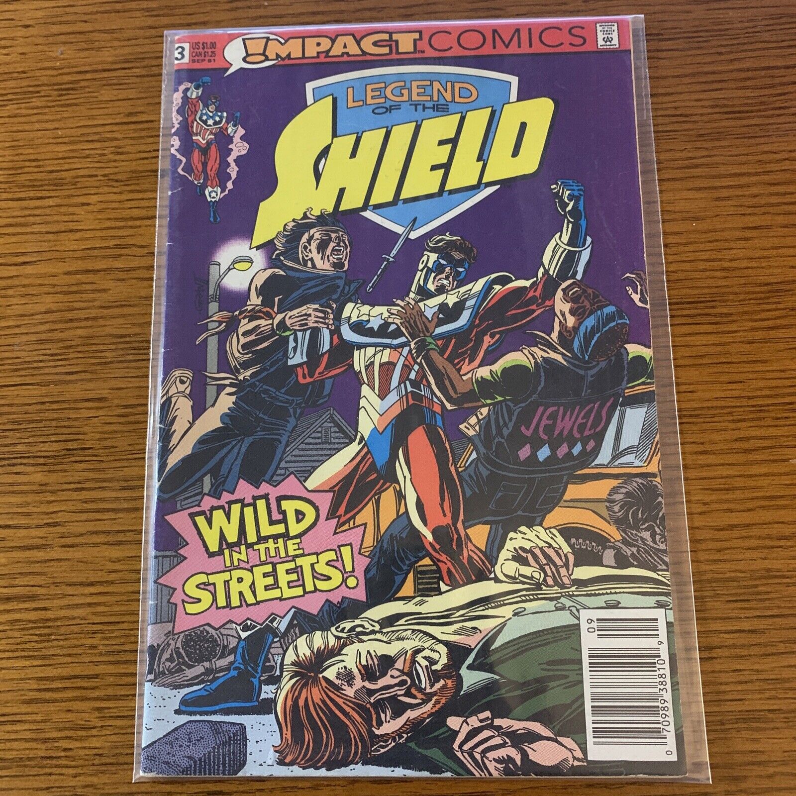 Impact Comics Legend of the Shield #3 "Wild in the Streets" Comic Book