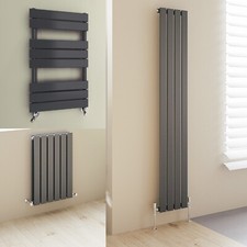 Flat Panel Radiator Towel Rail Central Heating Vertical Horizontal Anthracite