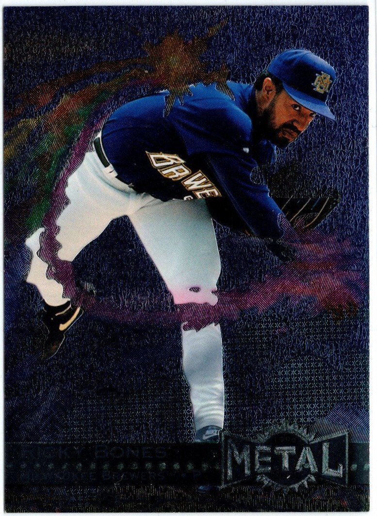 1996 Metal Universe #68 Ricky Bones Milwaukee Brewers NM Baseball Card