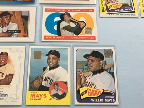 1978+ WILLIE MAYS Reprint-SP Lot x 29 HOF TCMA Bowman Sapphire Blue RC Refractor - Picture 10 of 11
