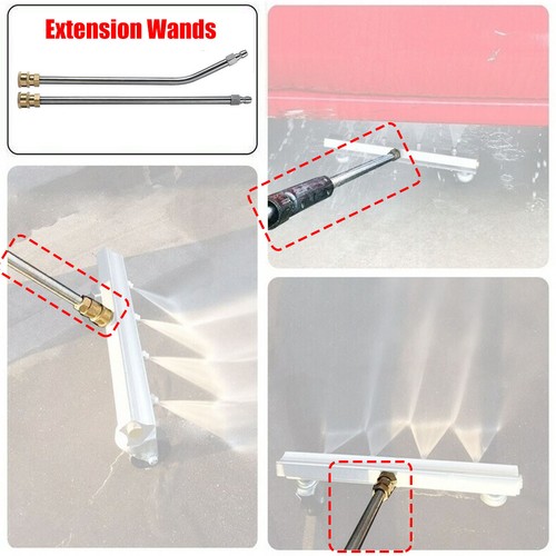 2Pcs 4000psi Pressure Washer Undercarriage Cleaner Under Car Surface Wand - Picture 4 of 12