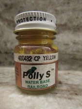 FLOQUIL POLLY S SCALE MODEL and RAILROAD COLORS PAINT .5oz OUNCE - CP YELLOW