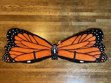 Monarch Butterfly Wings Plush Costume Cosplay Halloween Youth 48