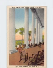Postcard On The Front Veranda, Robert E. Lee Hall, Blue Ridge Assembly, N. C