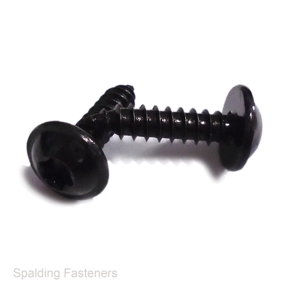 SPALDING FASTENERS TORX Black Self Tapping Screws Flanged Pan Head TX Tapper BS4174 Car Panel