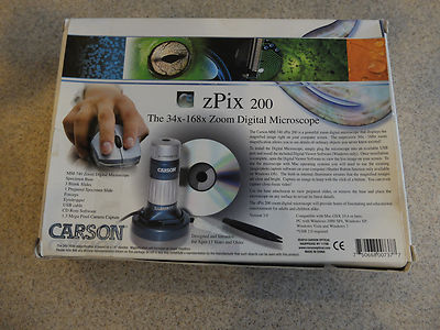 Carson zPix 200 Digital Zoom 36-176x Microscope (MM-740) 