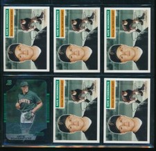 Lot (6) Nate Schierholtz #392 145 2005 2006 Topps Bowman Giants (CD33) SWSW6  