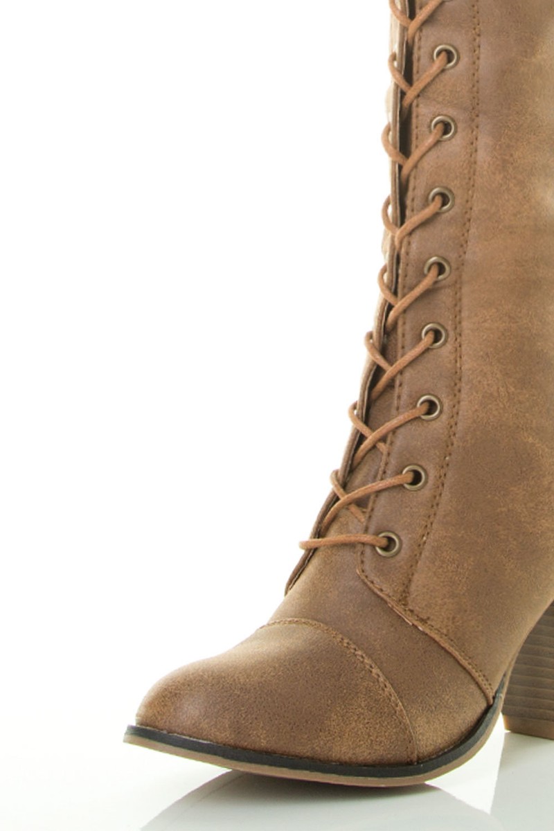 Womens Boots Knee High Women's Chunky Heel Over The Knee Boots - Lace ...