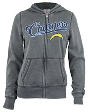 Outerstuff NFL Juniors Los Angeles Chargers Perfromance Full Zip Hoodie