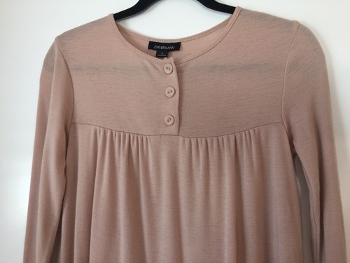 Zimmermann Light Merino Wool Blend Long Sleeves Beige Top Size 1 - Picture 3 of 12
