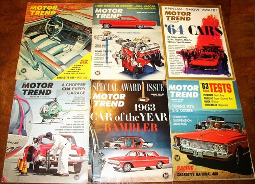 1963 63 Motor Trend Magazine Set Mercury Cadillac Plymouth Oldsmobile Chevy Ford - Picture 3 of 12