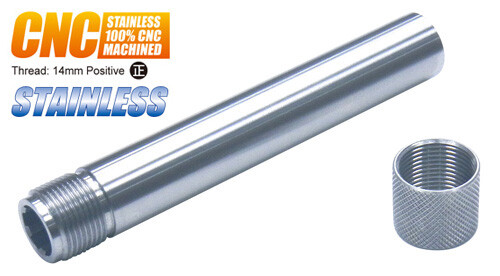 Guarder Steel OuterBarrel for TOKYO MARUI P226 (14mm Positive) Black Silver - Picture 11 of 11